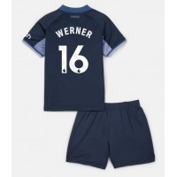 Fotbalové Dres Tottenham Hotspur Timo Werner #16 Dětské Venkovní 2023-24 Krátký Rukáv (+ trenýrky)